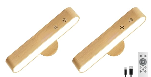 wooden beech art lights